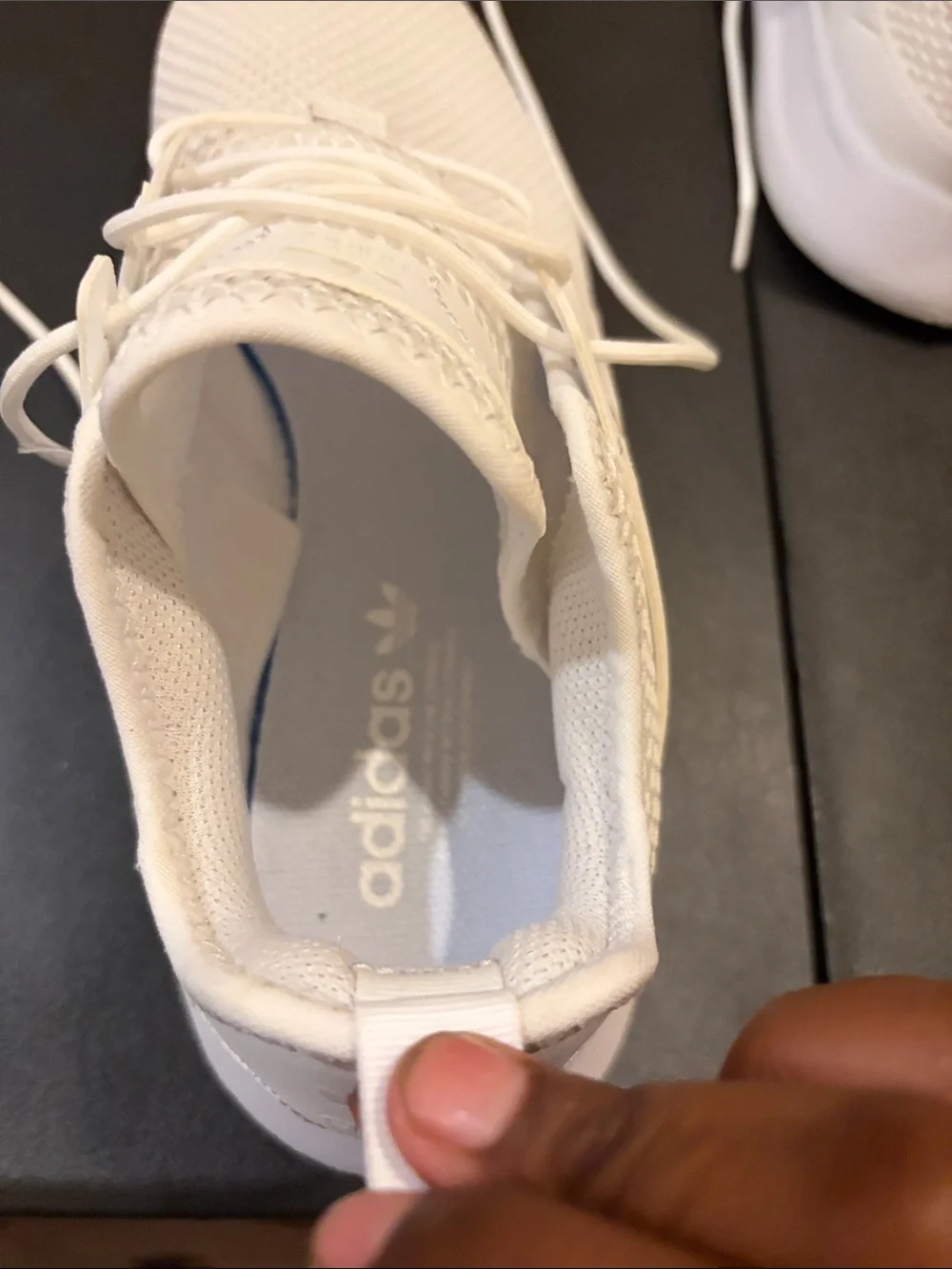 adidas Men's White Mesh Lace-Up Sneakers